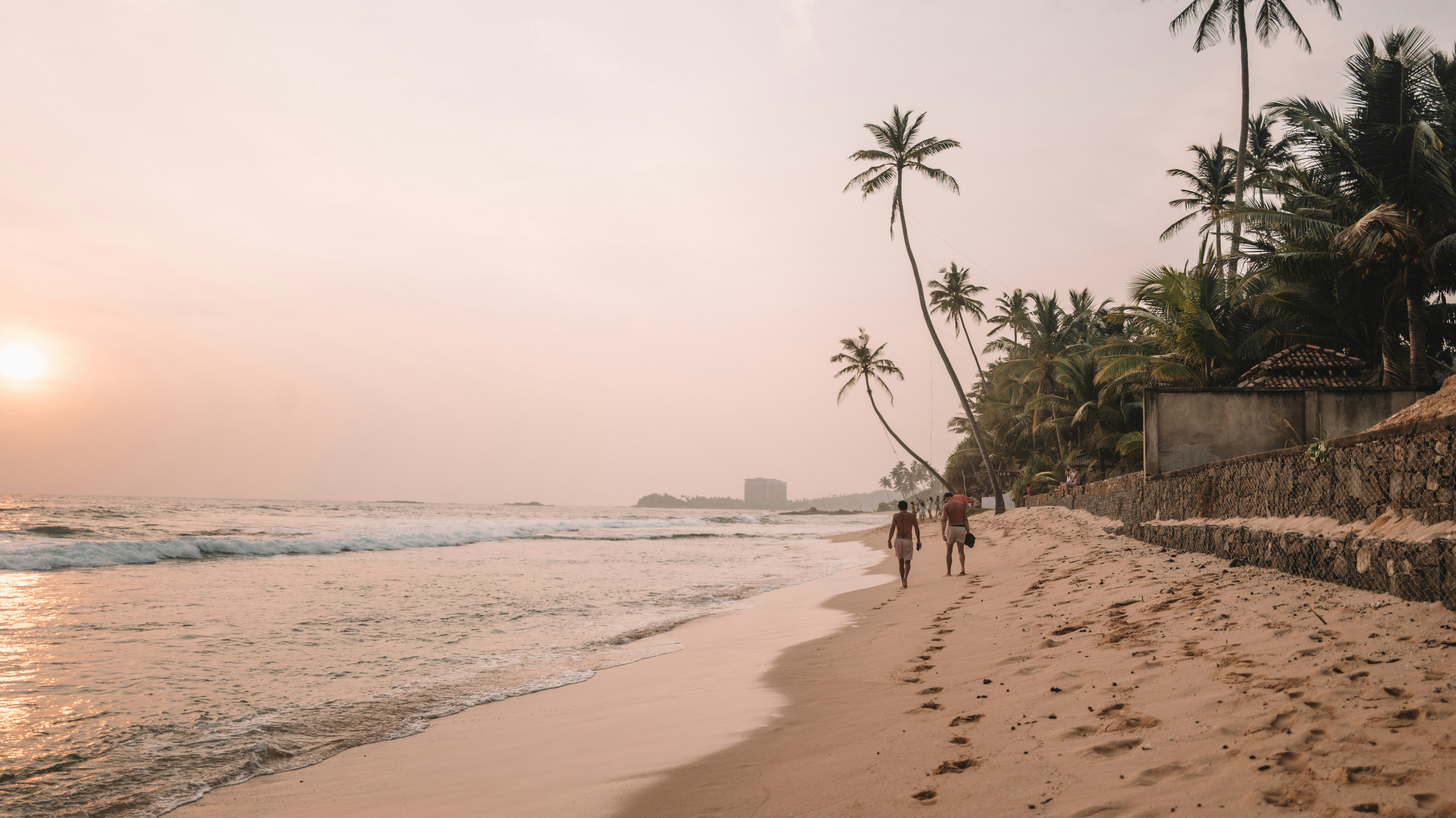 Sunset at Unawatuna Beach